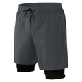 4 Way Stretch Black Sportswear Men's Shorts Activewear With Pocket