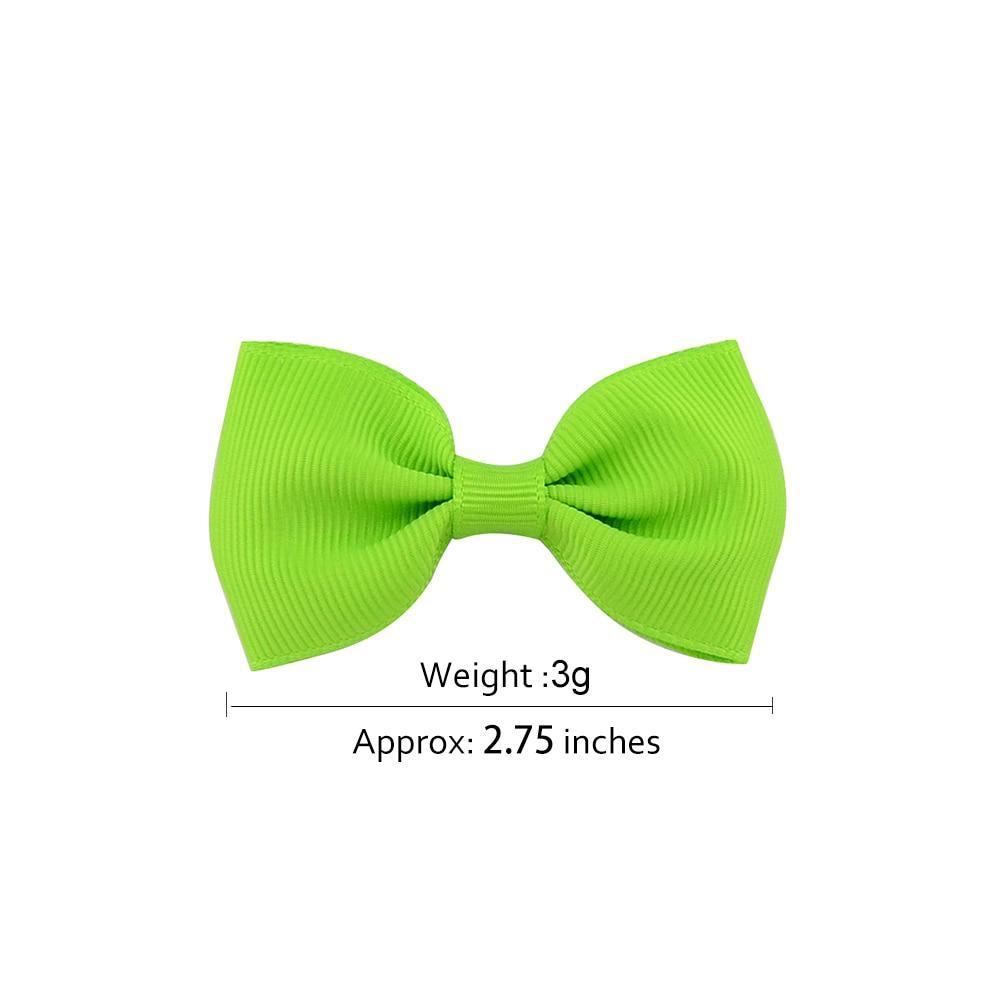 Colorful Mini Bow Tie Hair Clip Small Sweet Solid Ribbon Bow Safety Hair Clips Hairpins Baby Girl Hair Accessories