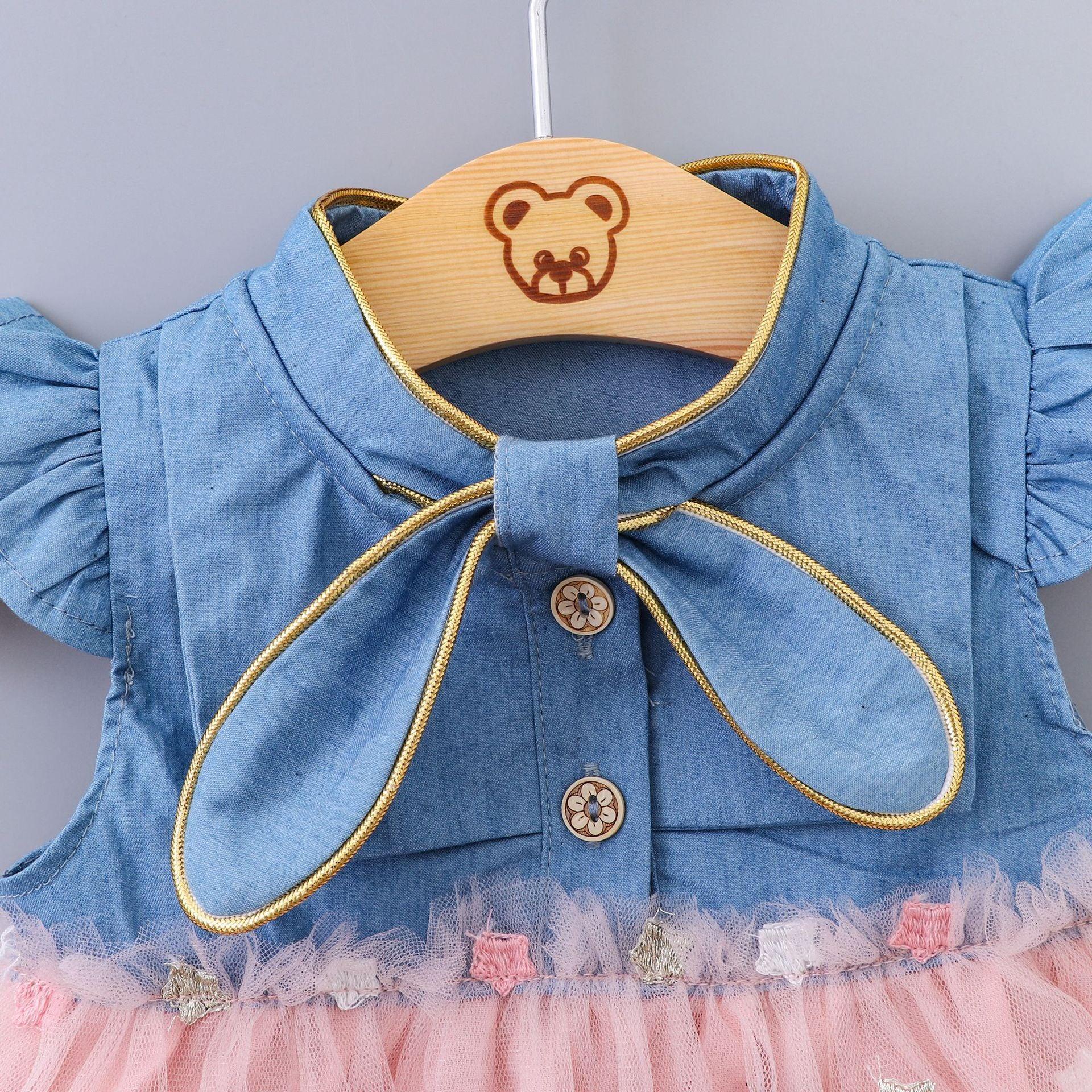 Modern Cool Design Baby Girl Tulle Toddler Dresses Infant Clothing Party tutu Dress 0-2Y For Girls In Elegant Princess Design