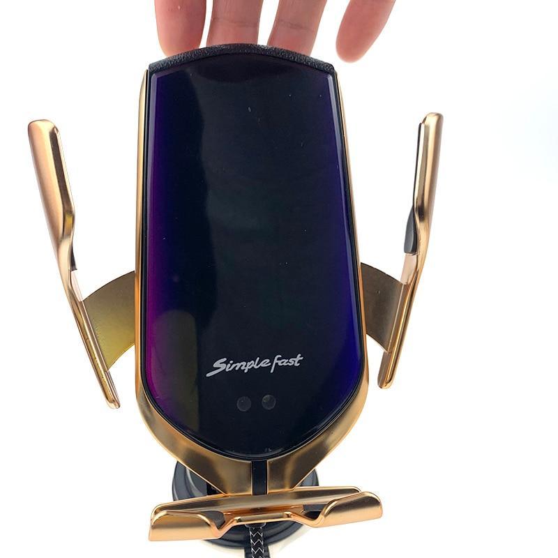 Automatic Luxury Modern Car Wireless Charger Infrared Induction Wireless Charger For Phones Sliver/Gold