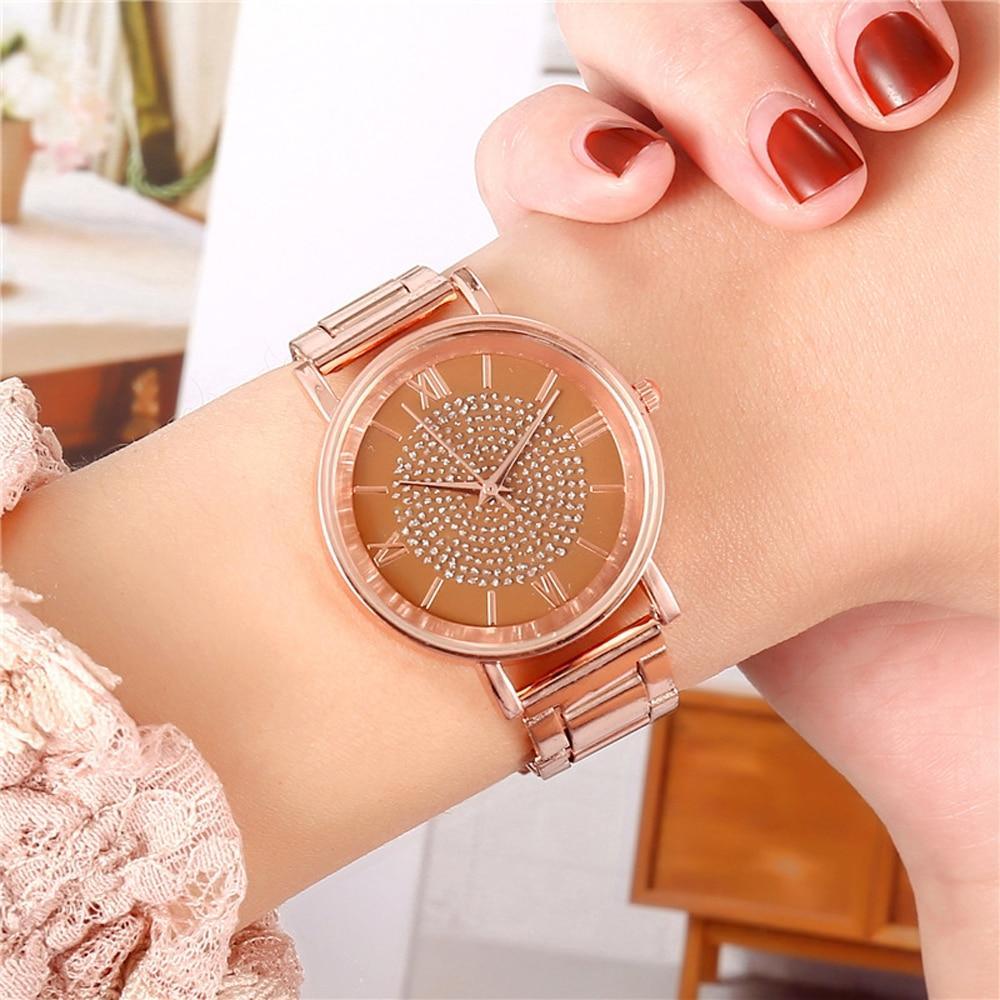 New STEVVEX Women Watches 2020 Trend Luxury Style Diamond Rose Gold Ladies Wrist Watches Magnetic Women Bracelet Watch For Women and Girls