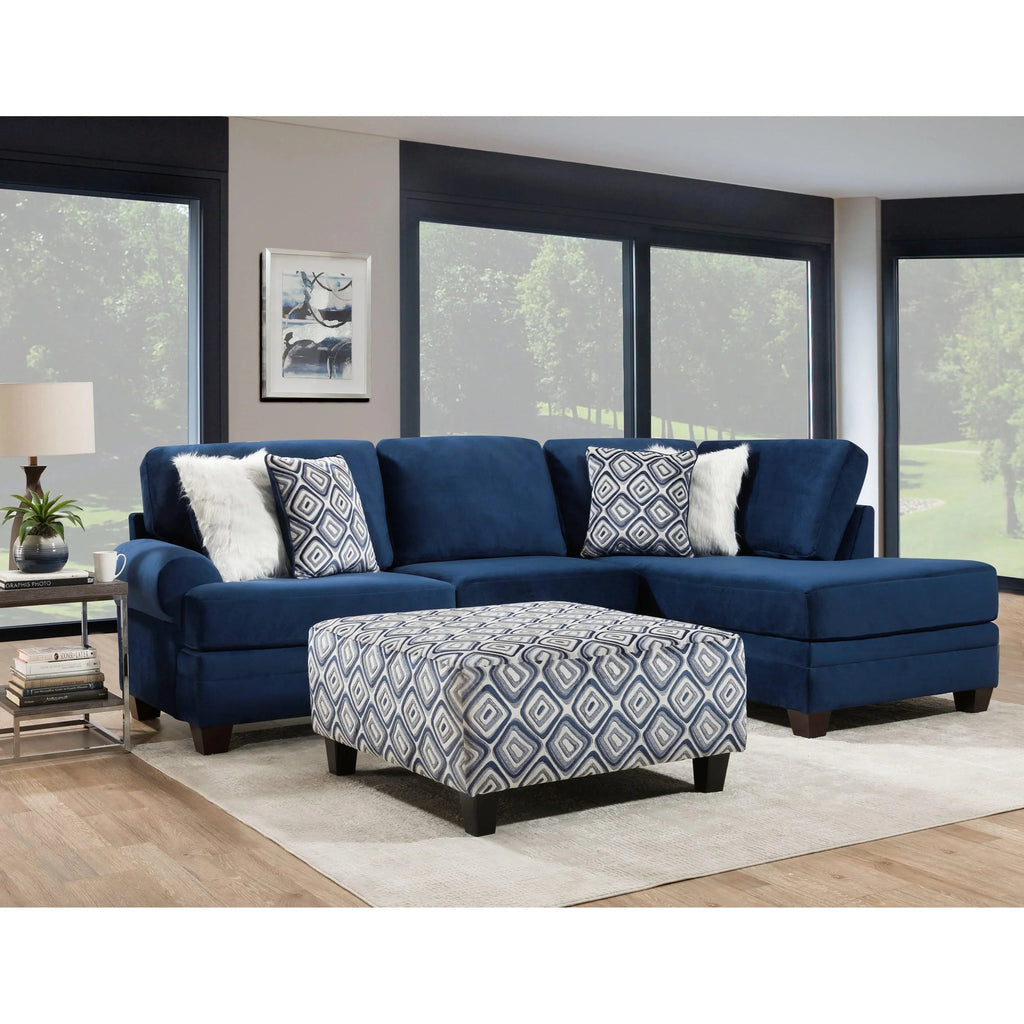 Groovy - Navy - 2pc Sectional Collection