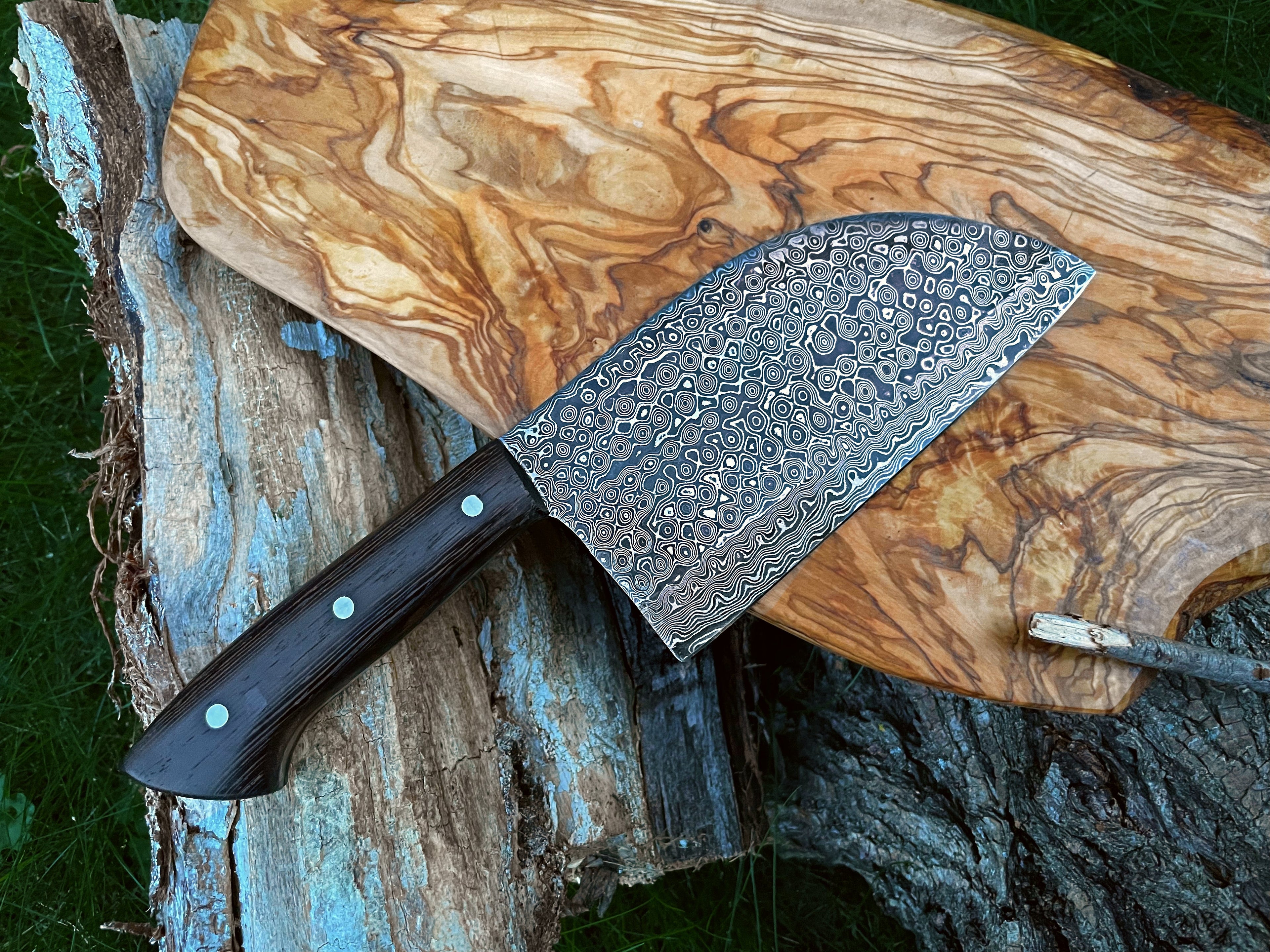 Damascus Steel Sheeptoe Cleaver TK-011
