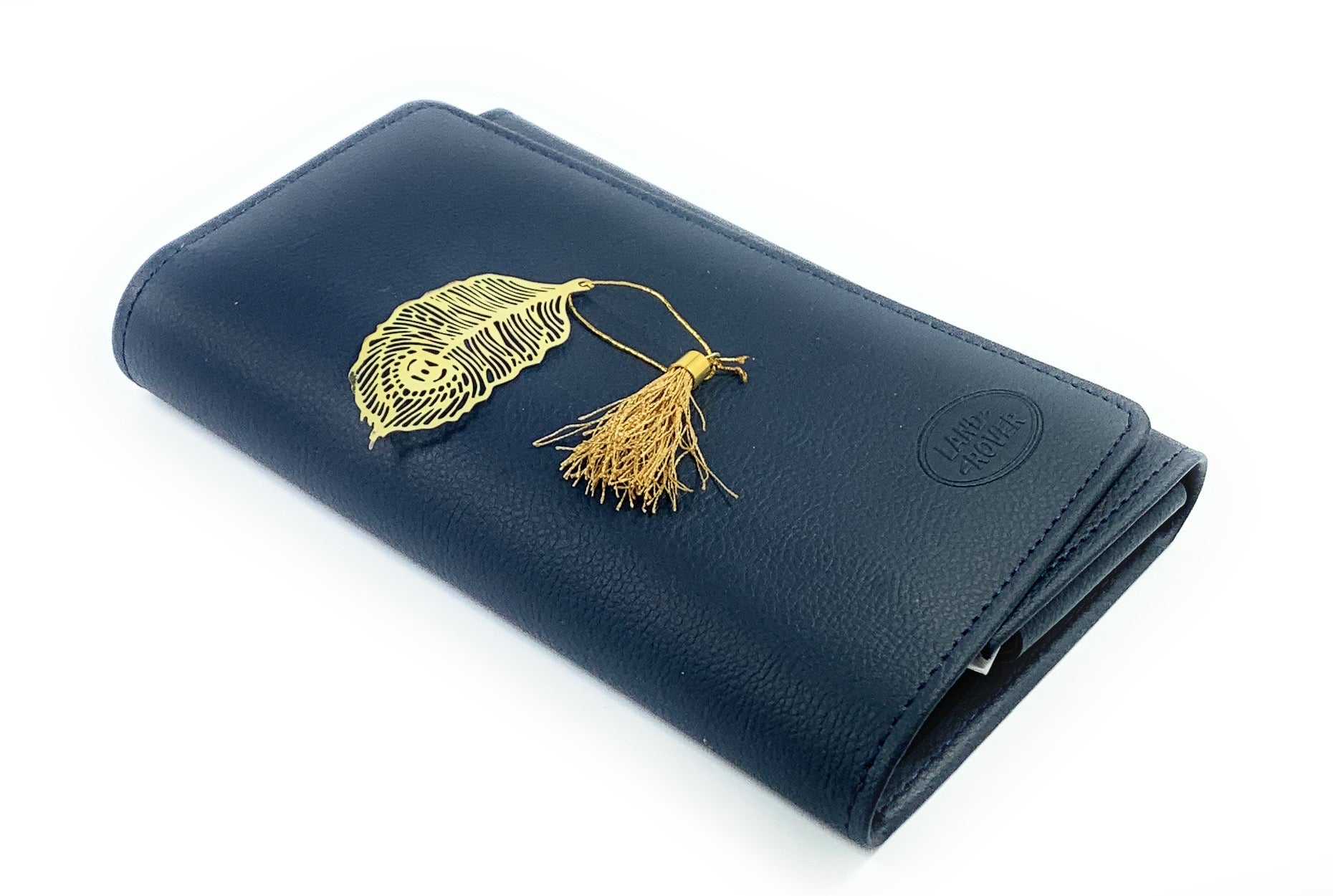 Feather Bookmark with Tassel Golden Finish Set of 6