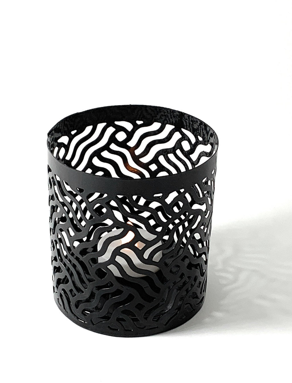 Votive Candle Holders Set of 2 Grey