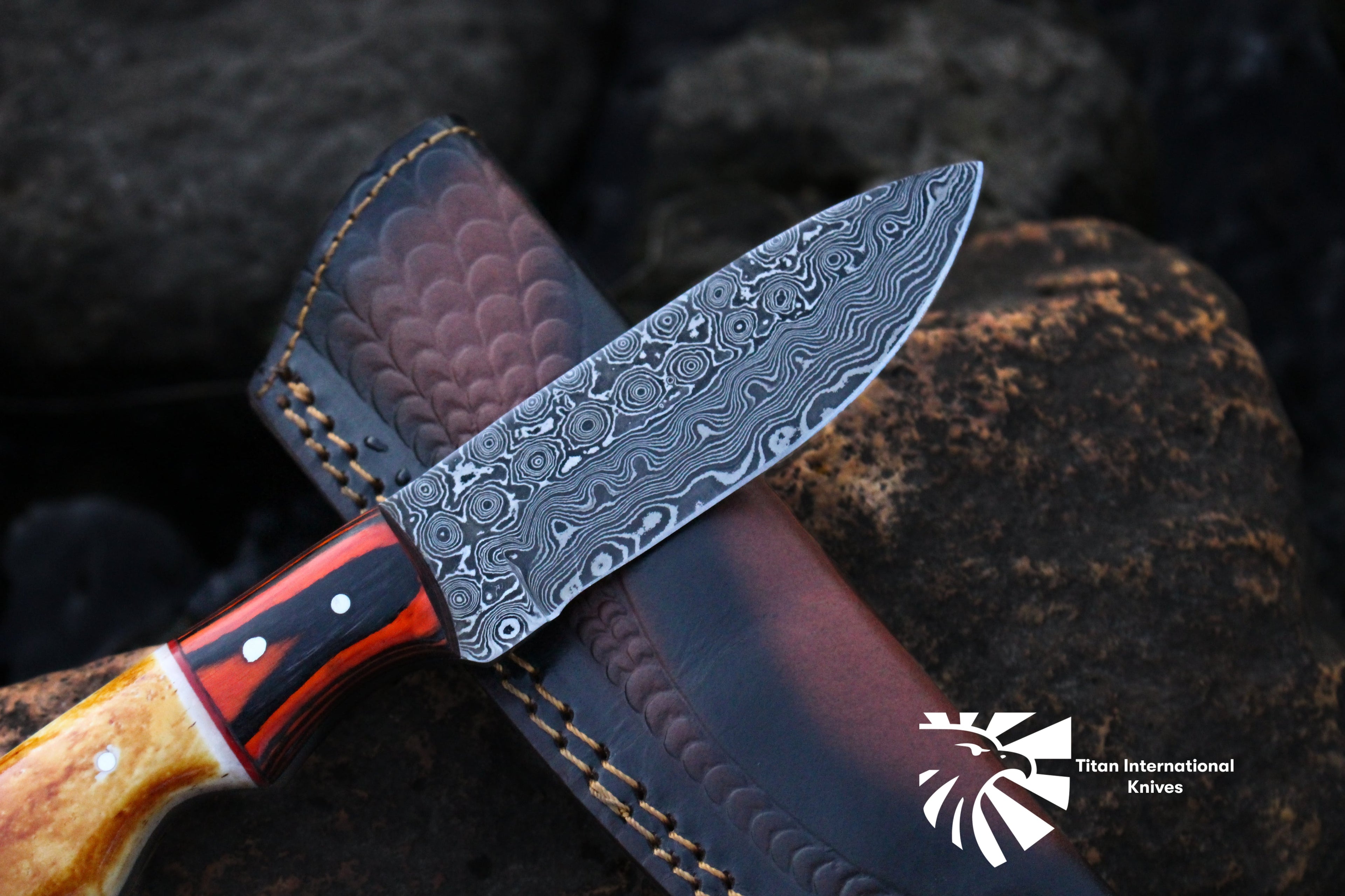 Custom /Titan Spade/ Damasucs Steel Hunting Knife (SPADE)