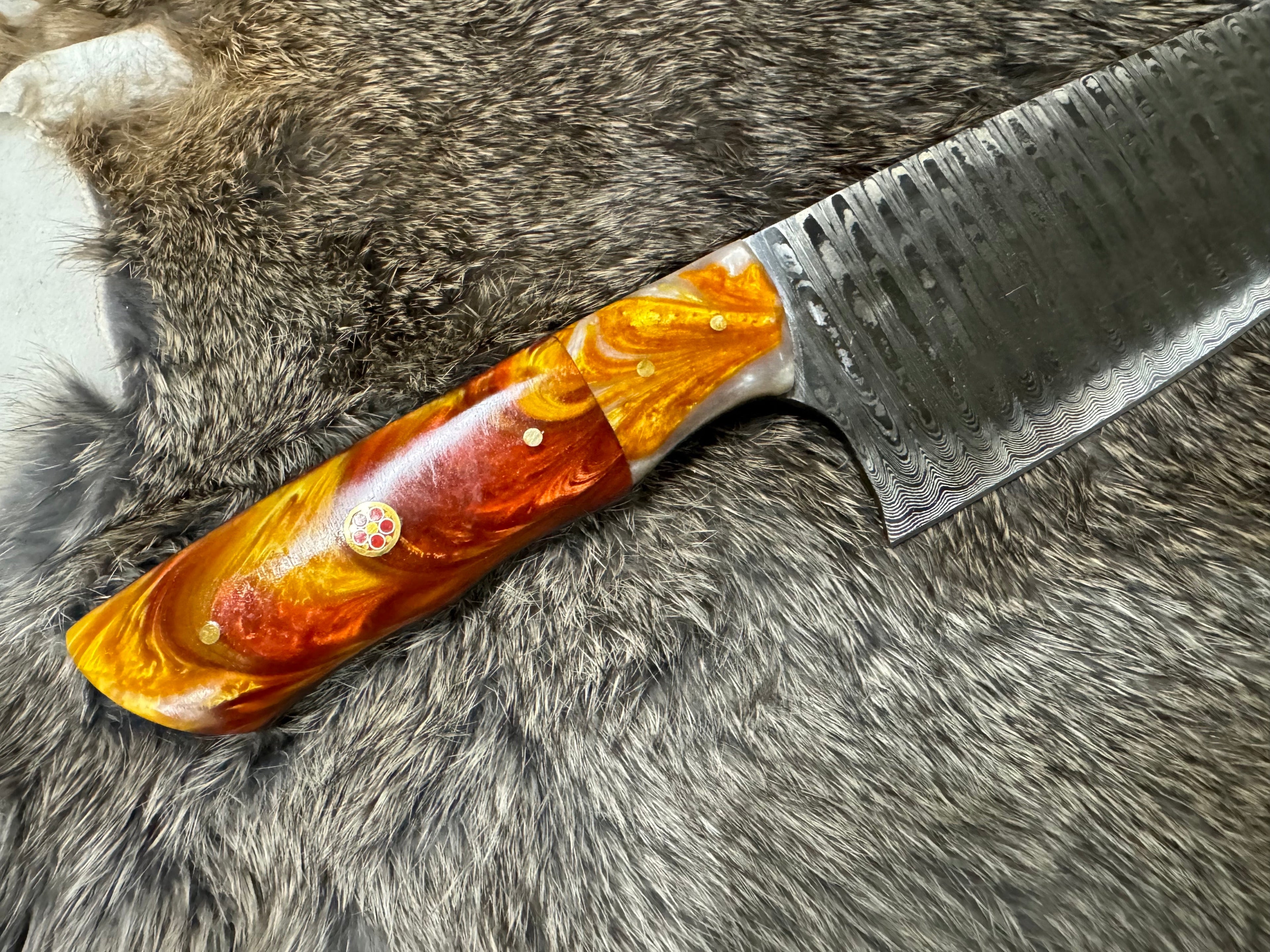 Damascus Steel Custom Chef Knife TK-104