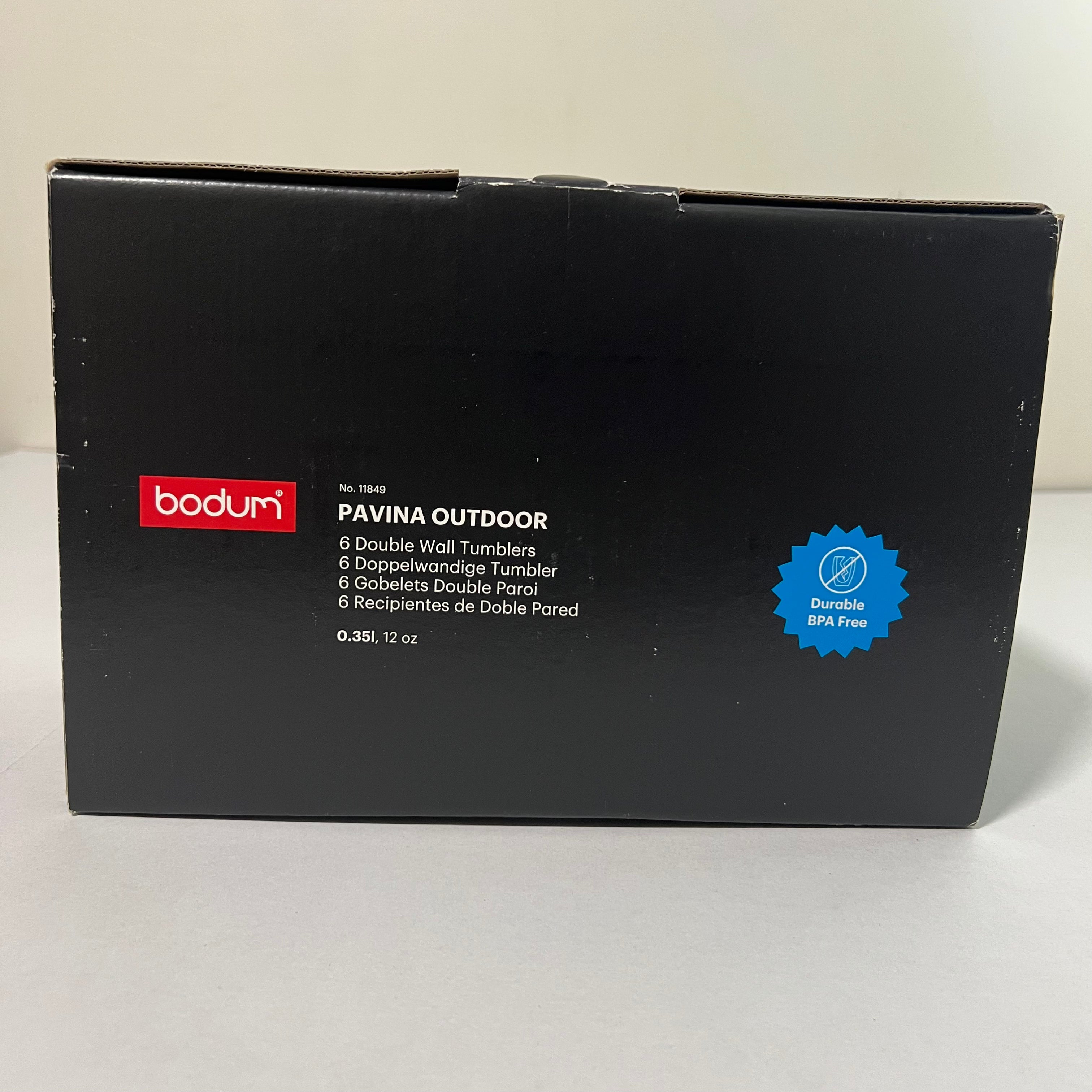 Bodum Pavina Outdoor Double Wall Plastic Tumblers - Set of 6