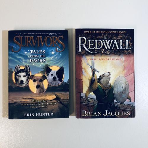 Redwall & Survivors 2-book Anthropomorphic Fantasy Fiction Bundle