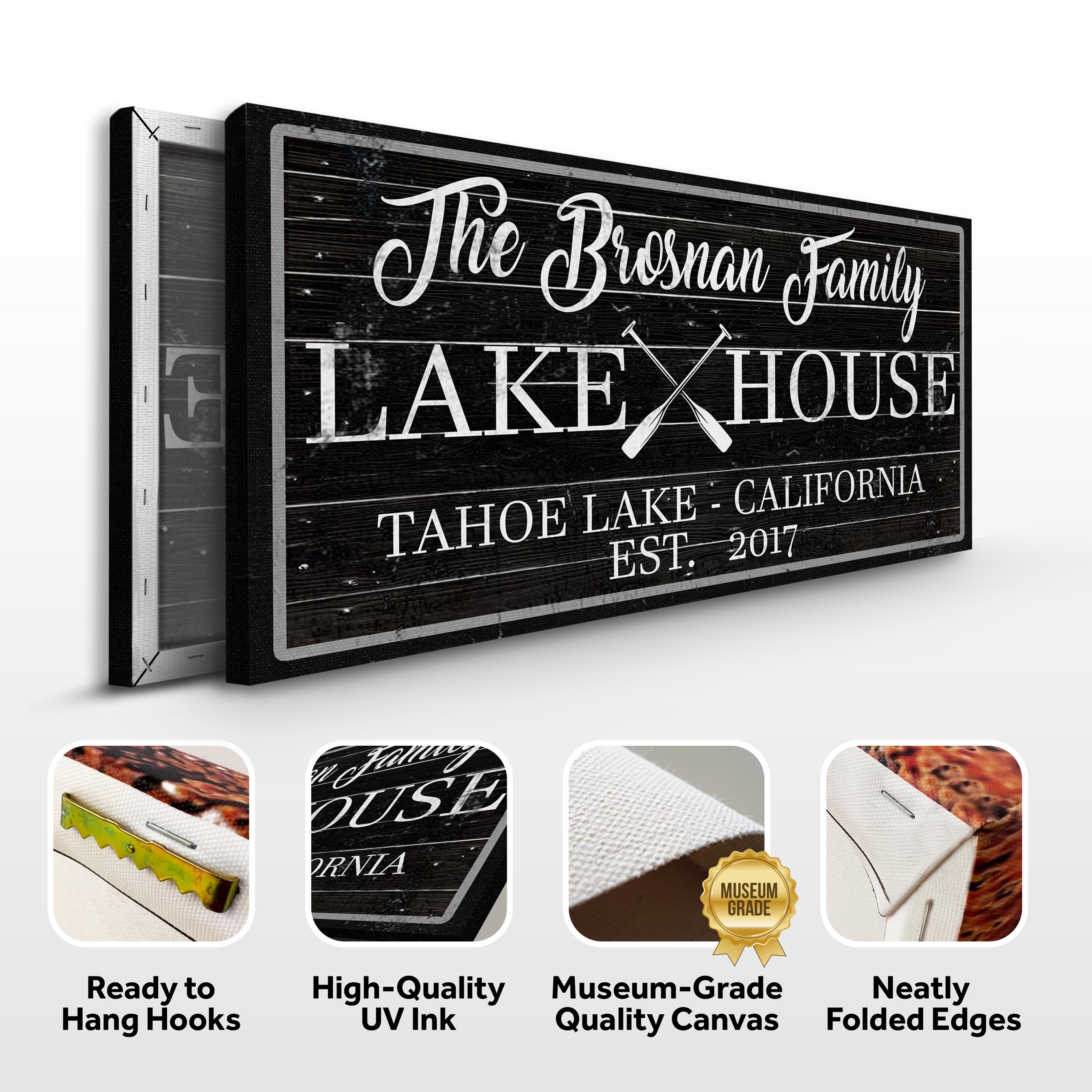 Family Lake House Paddle Sign II
