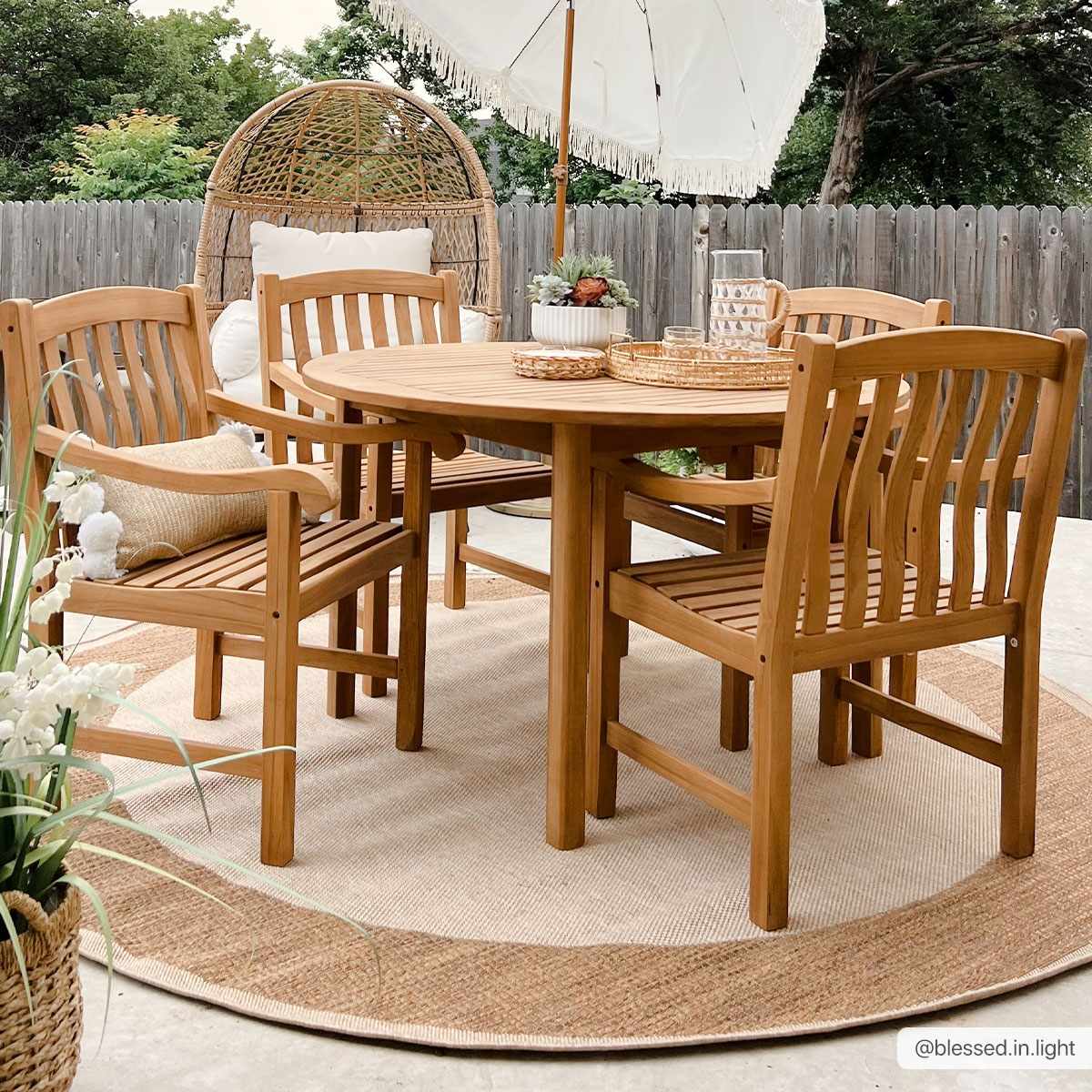 Inigo Flatweave Faux Jute Outdoor Rug