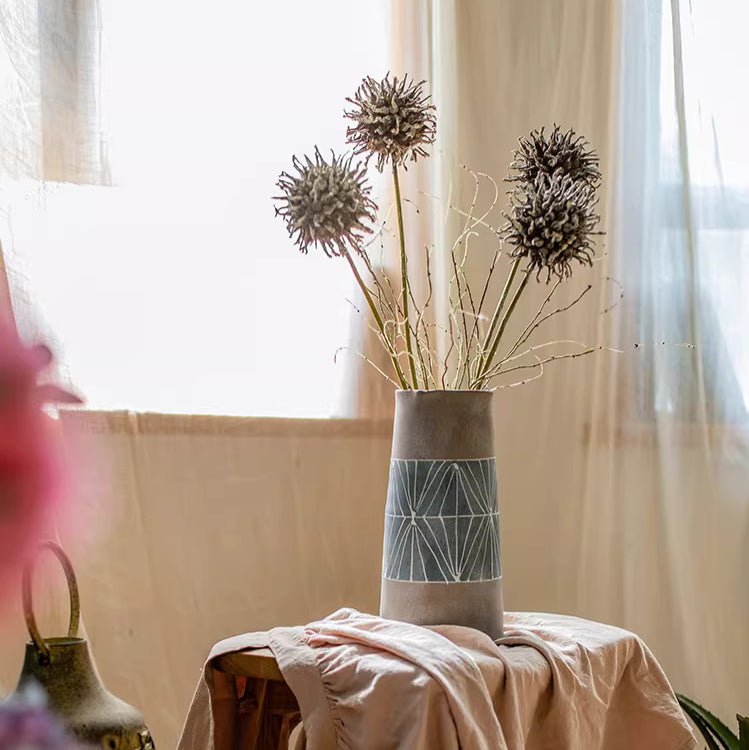 Rustic Thistle Pod Stem 27.5" Tall