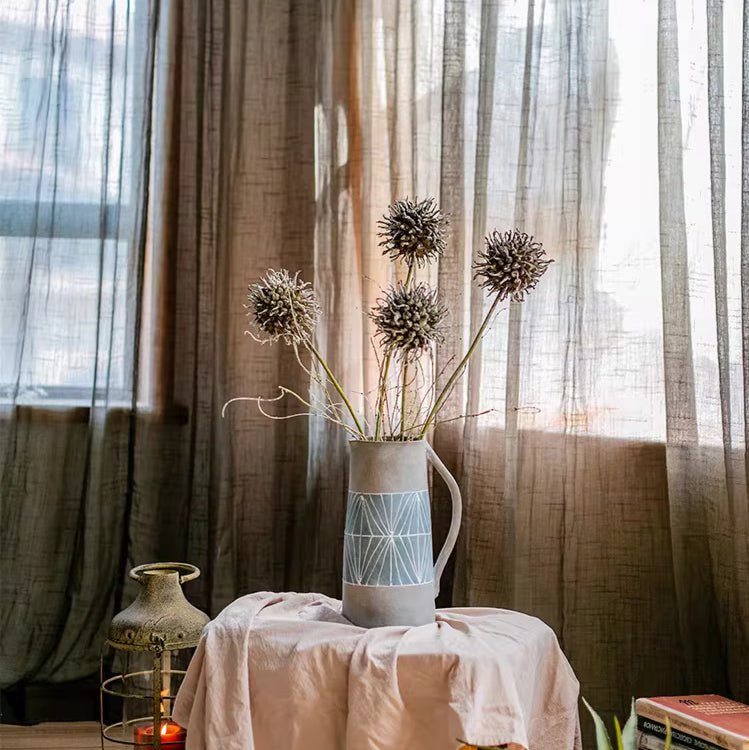 Rustic Thistle Pod Stem 27.5" Tall