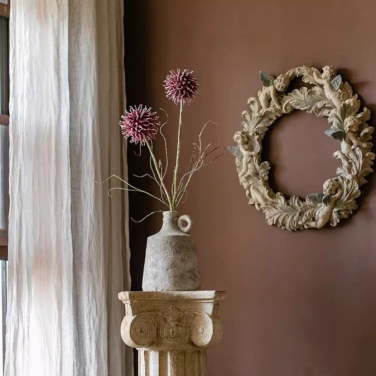 Rustic Thistle Pod Stem 27.5" Tall