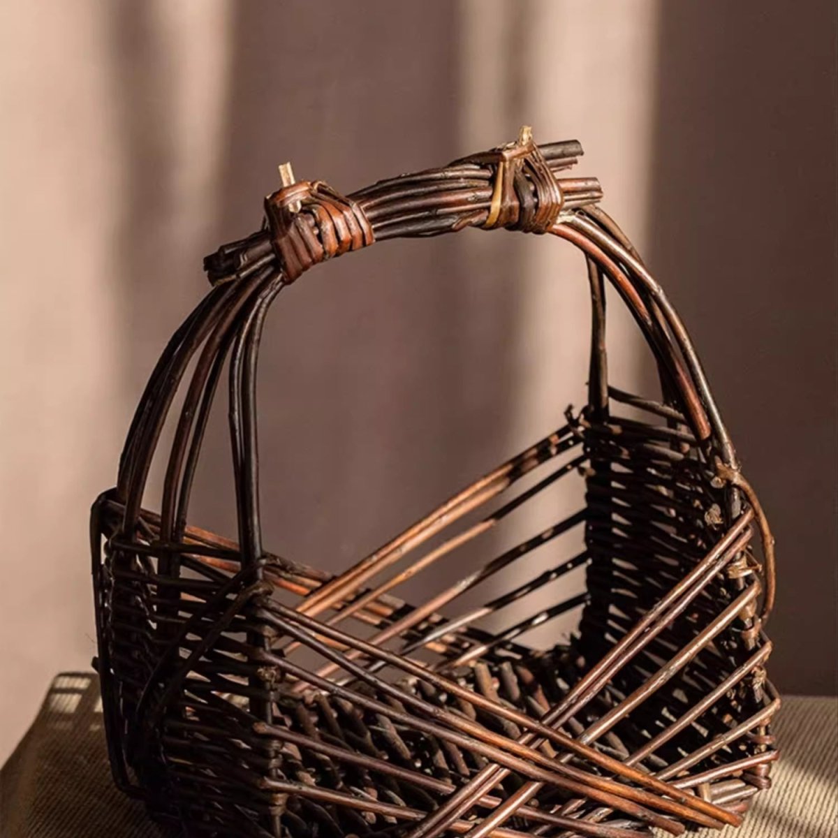 Artisan Willow Carry Basket