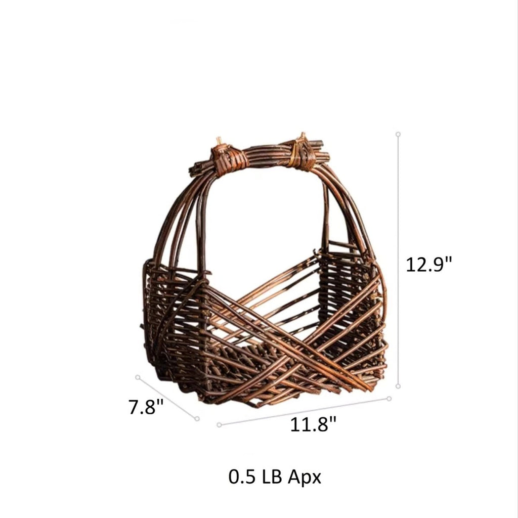 Artisan Willow Carry Basket