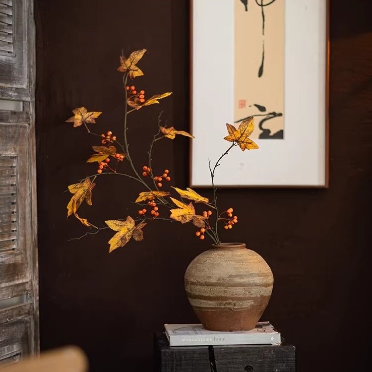 Autumn Maple Berry Branch 49.2" Tall