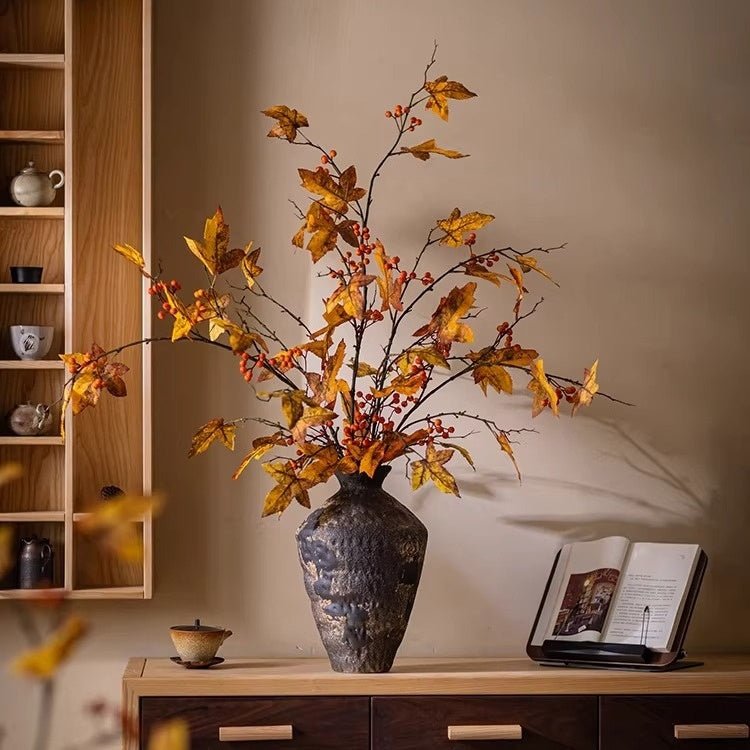 Autumn Maple Berry Branch 49.2" Tall