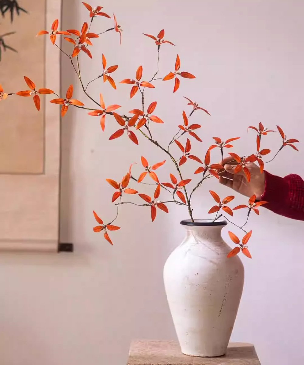 Autumn Pomegranate Leaf Stem