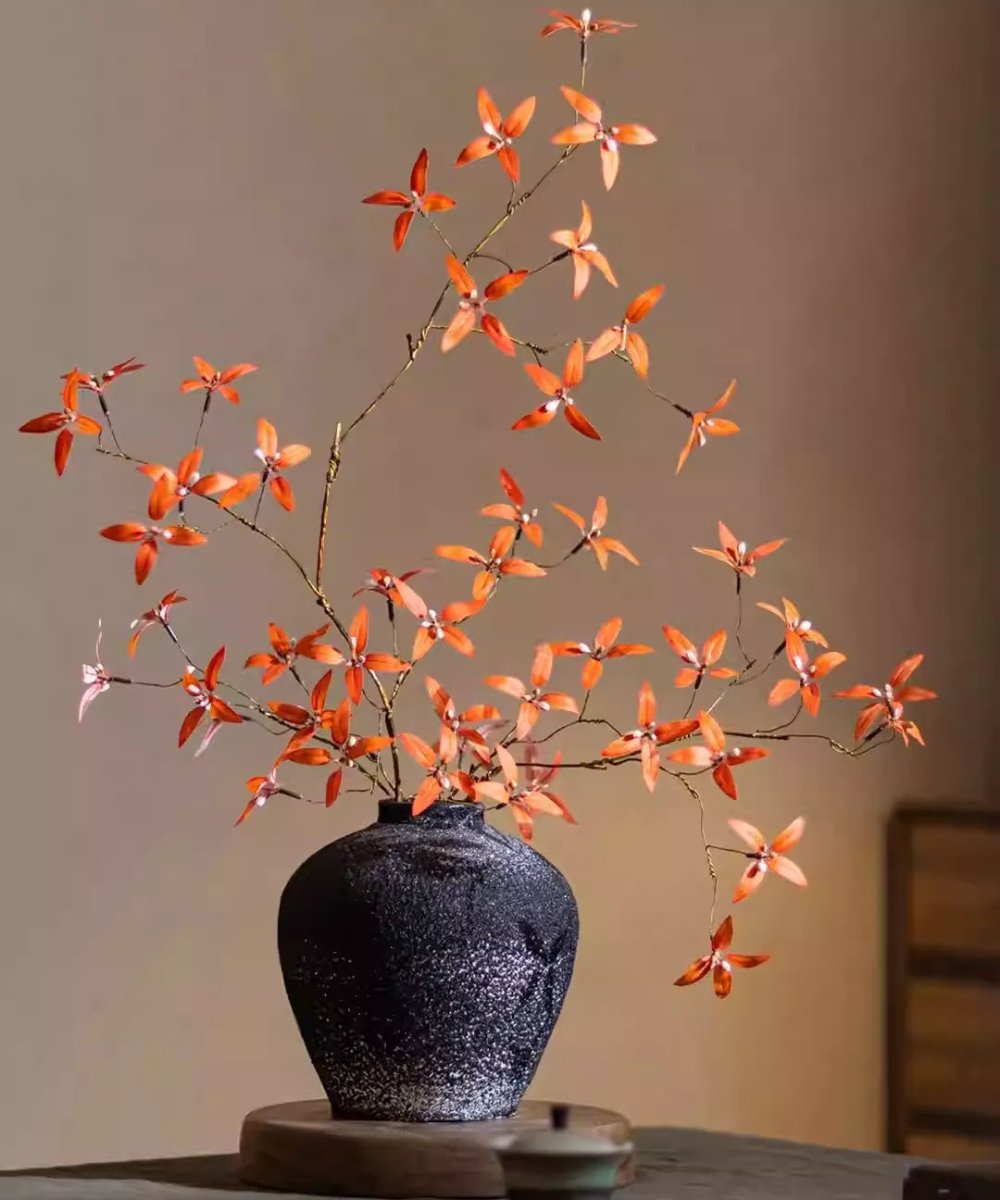 Autumn Pomegranate Leaf Stem