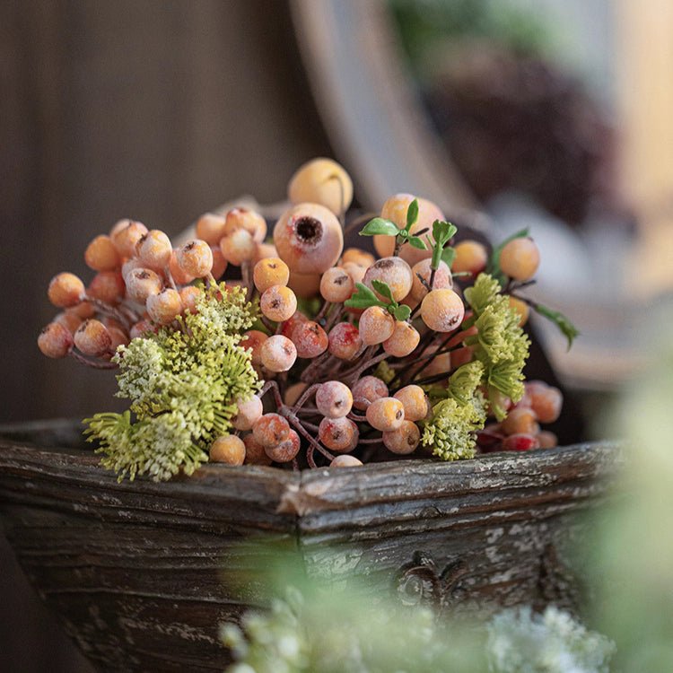 Blueberry & Greenery Bunch 13" Tall