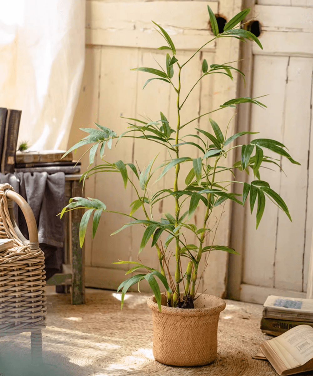 Artificial Bamboo Leaves in Pot