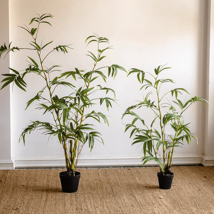 Artificial Bamboo Leaves in Pot