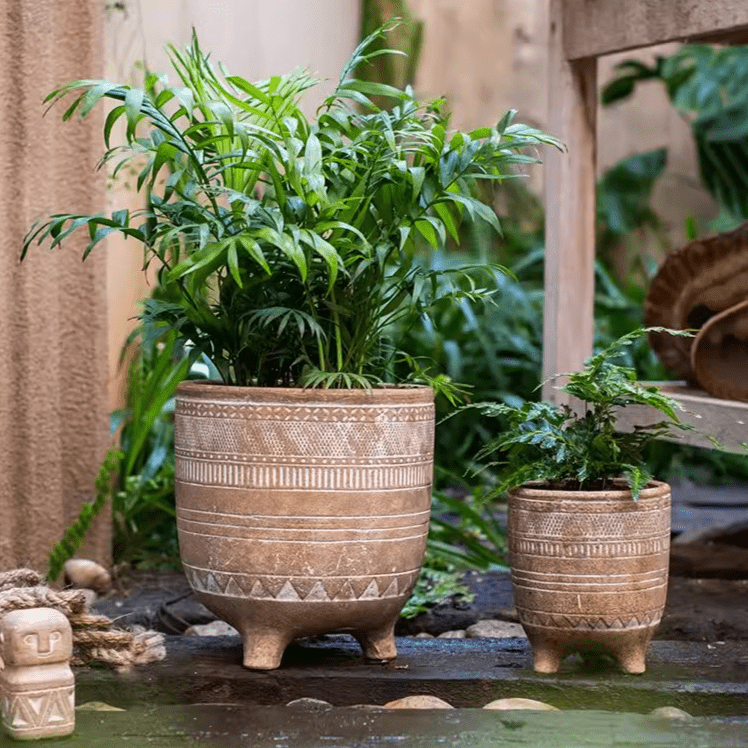 Bohemian Red Clay Planter