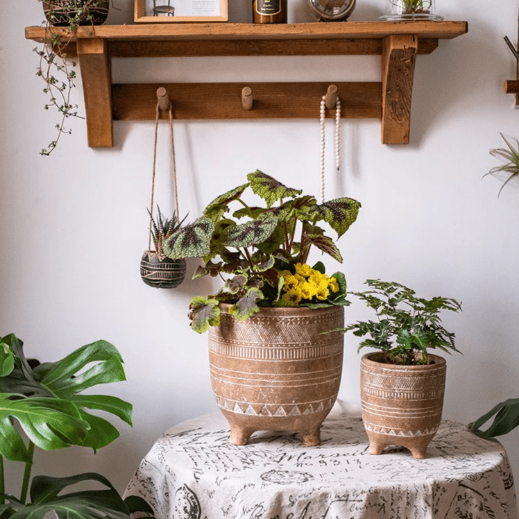 Bohemian Red Clay Planter