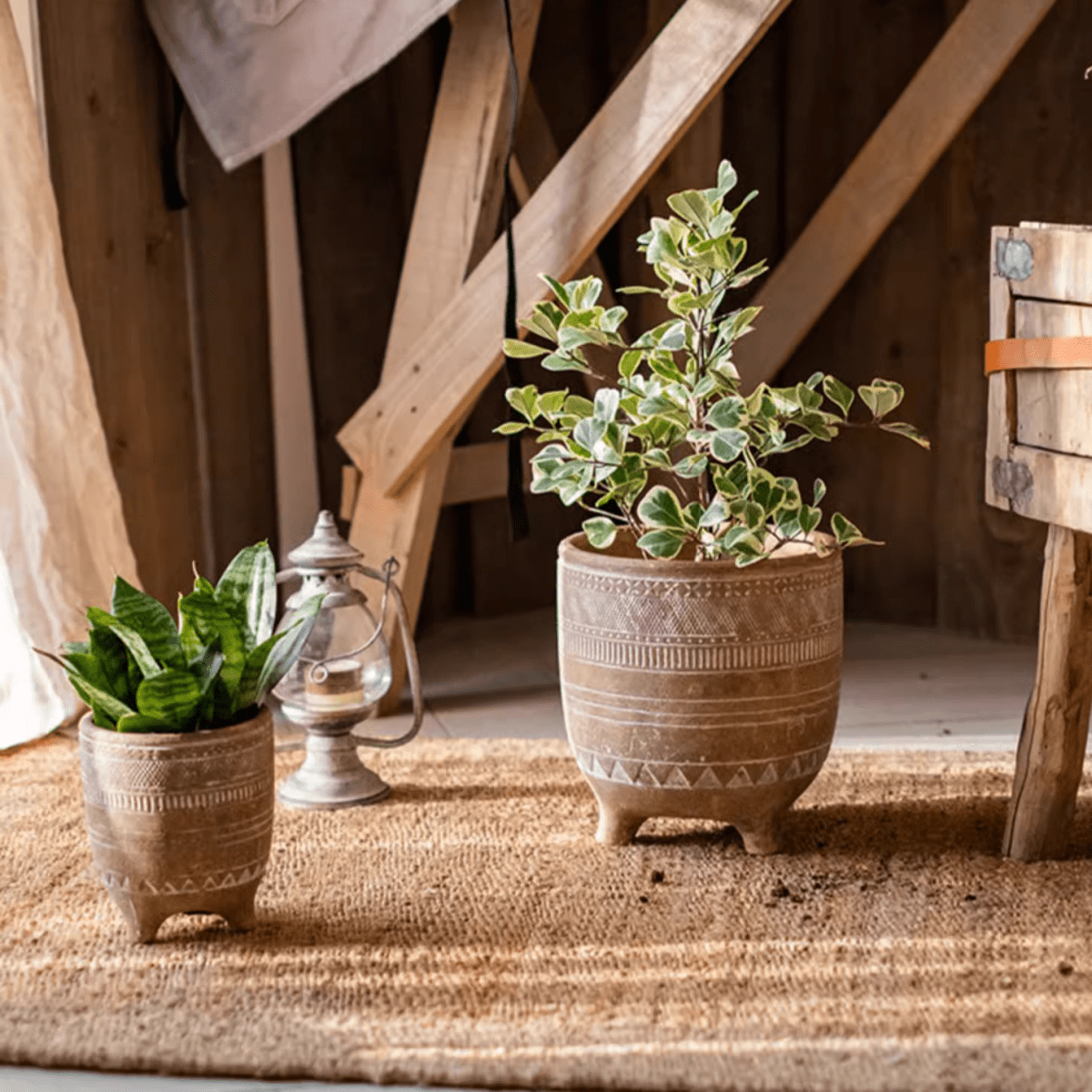 Bohemian Red Clay Planter
