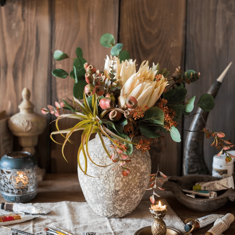 Mountian Oriole Autumn Art King Protea Bouquet