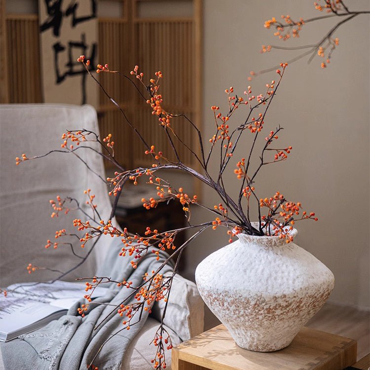 Rustic Berries on Tall Branch