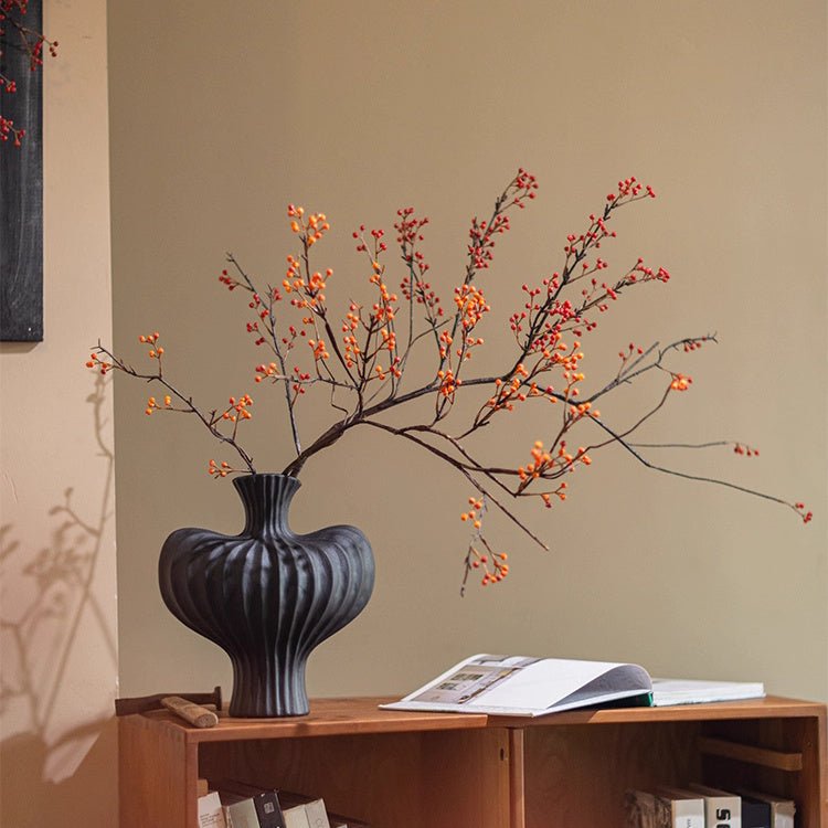 Rustic Berries on Tall Branch