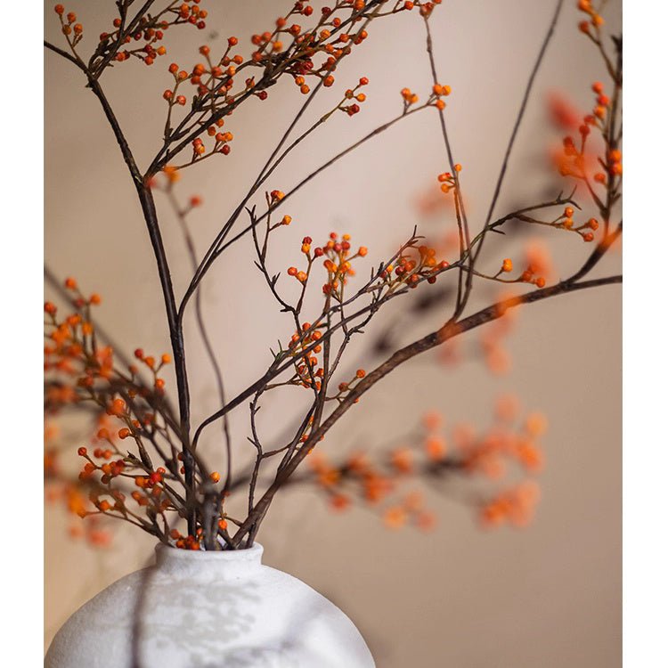 Rustic Berries on Tall Branch