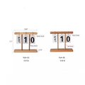Page-Flipping Wooden Desktop Calendar