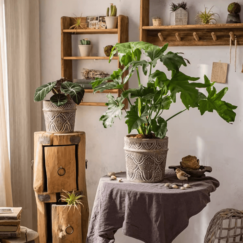 Classic Element Art Planter Clay Flowerpot
