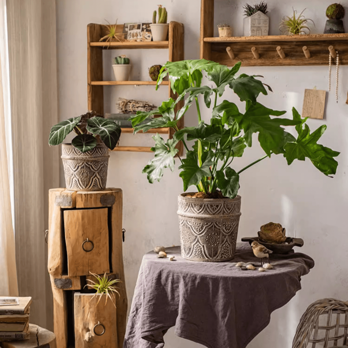 Classic Element Art Planter Clay Flowerpot