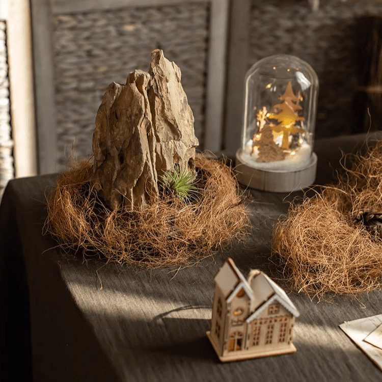 Coconut Fiber Pot Soil Surface Decoration Padding Material Set of 3