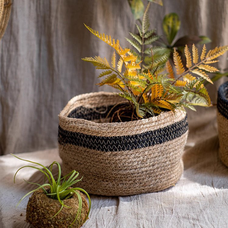 Cotton Blend Woven Storage Basket
