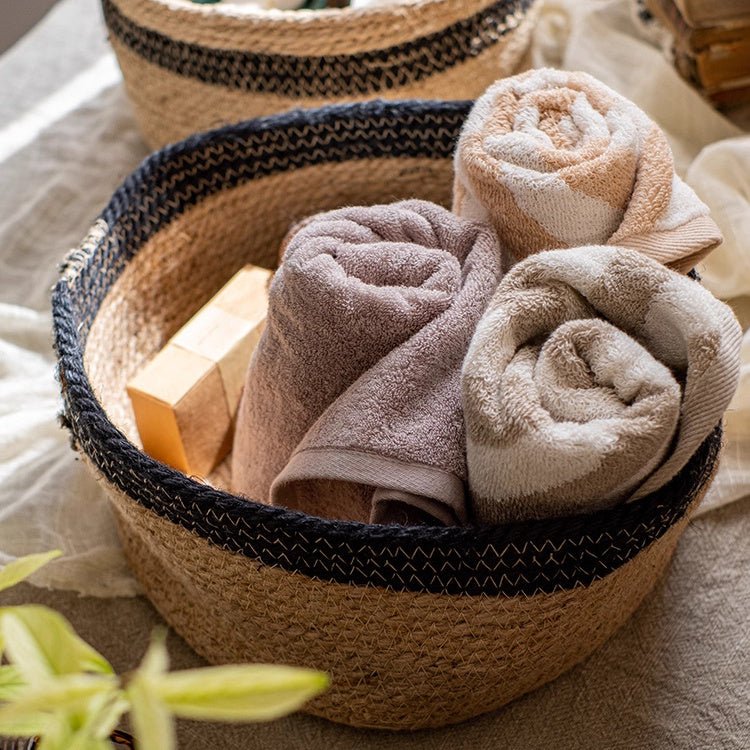 Cotton Blend Woven Storage Basket