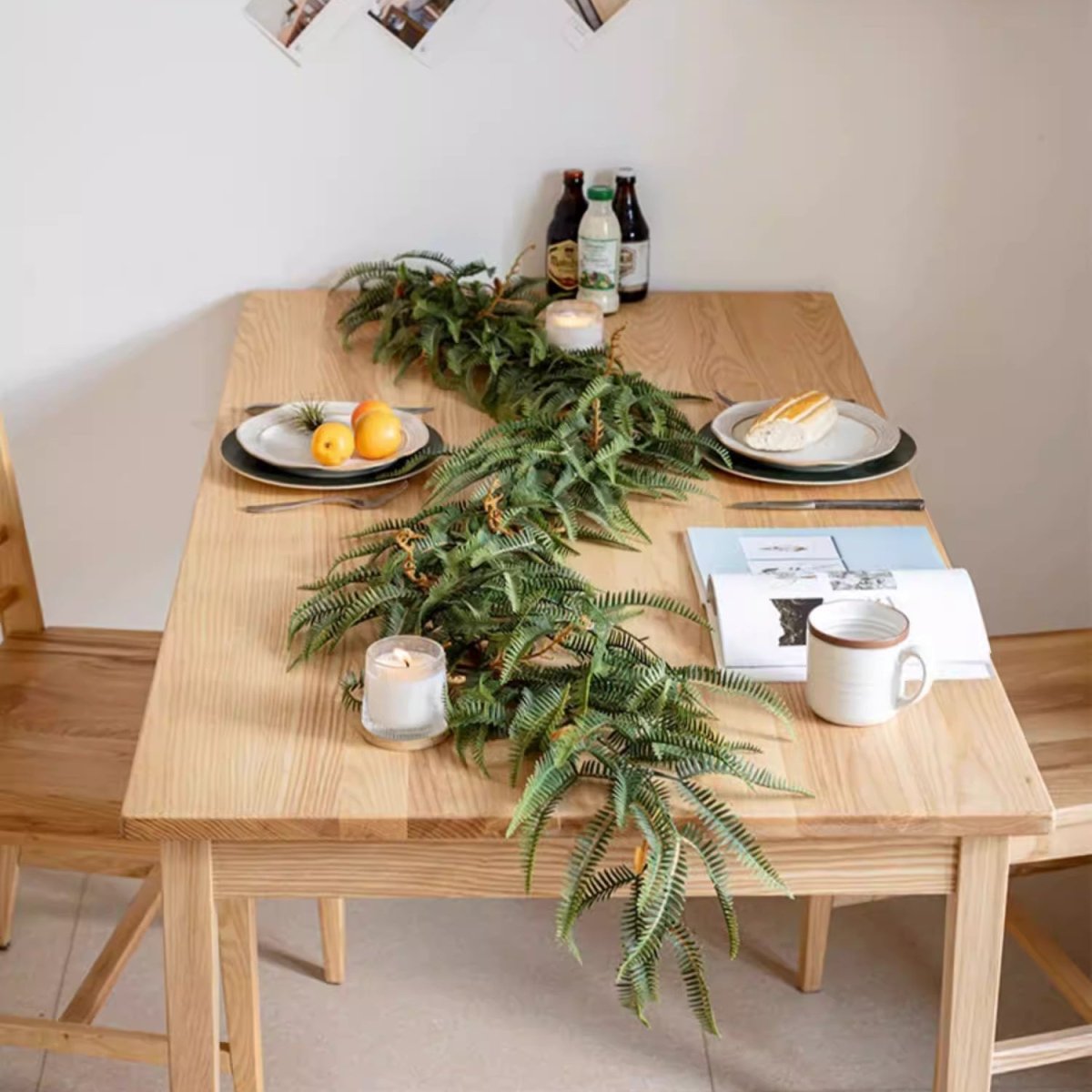 Evergreen Fern Garland and Wreath
