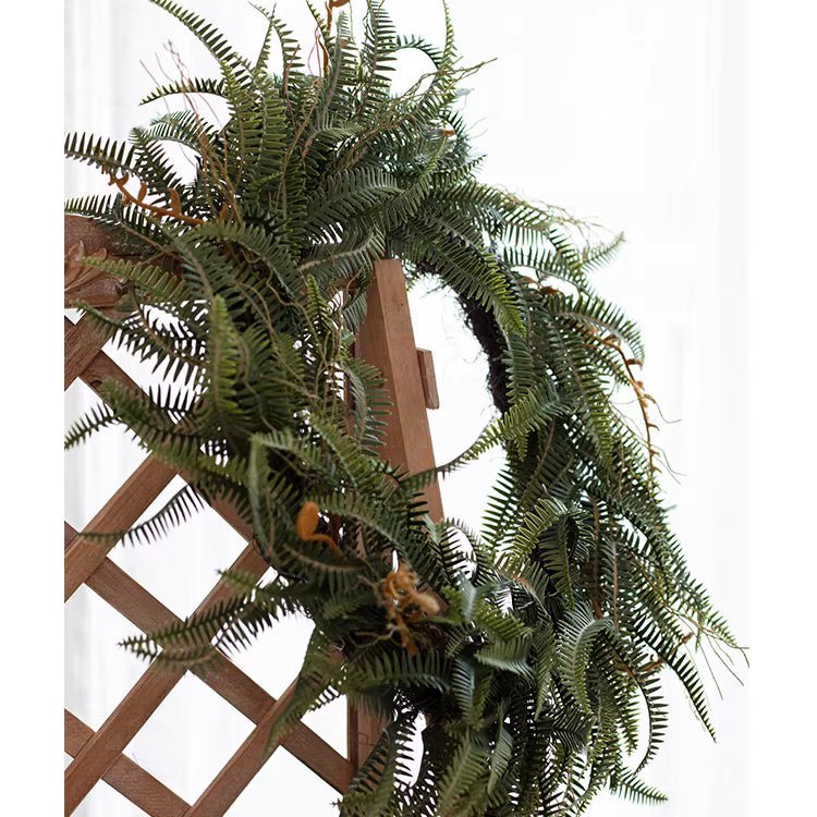Evergreen Fern Garland and Wreath