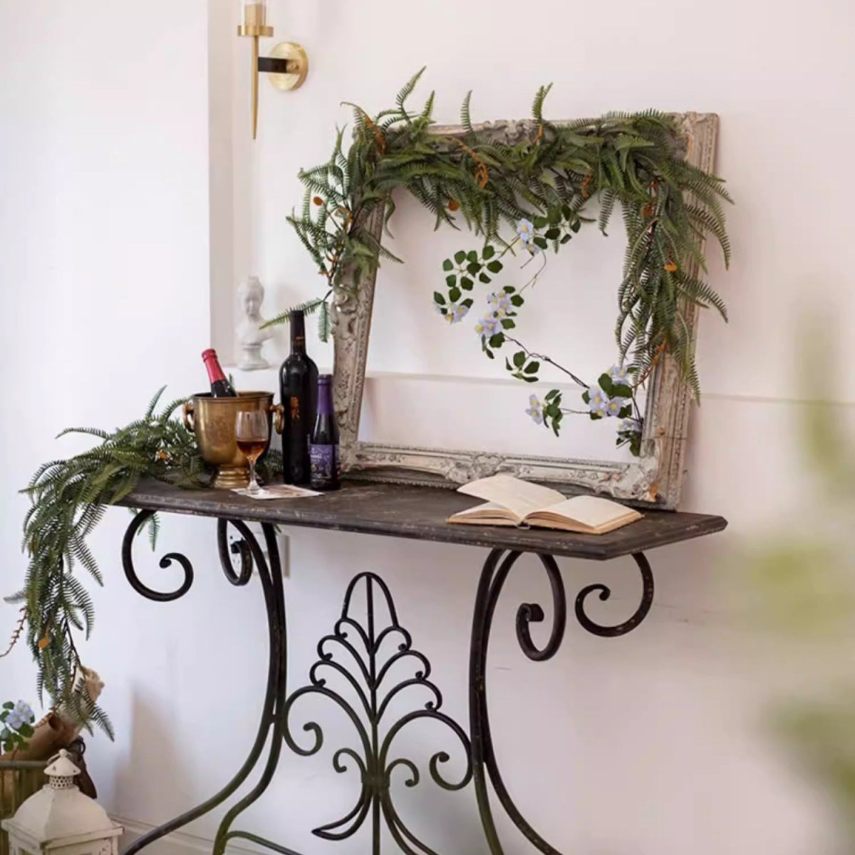 Evergreen Fern Garland and Wreath