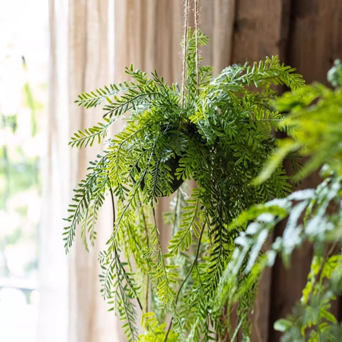 Artificial Fern Hanging Ball Decoration