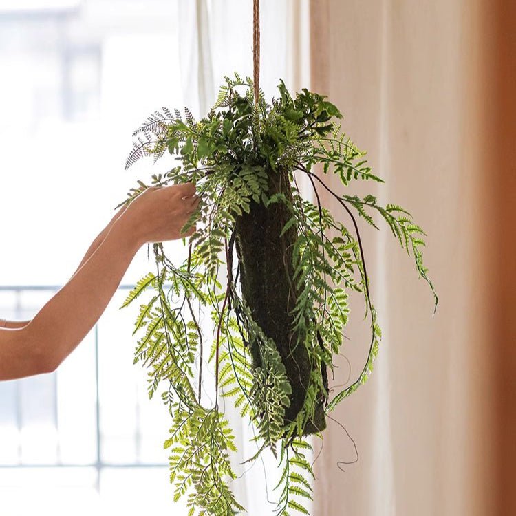 Artificial Fern Hanging Ball Decoration