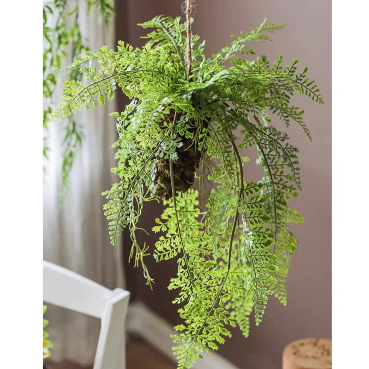 Artificial Fern Hanging Ball Decoration