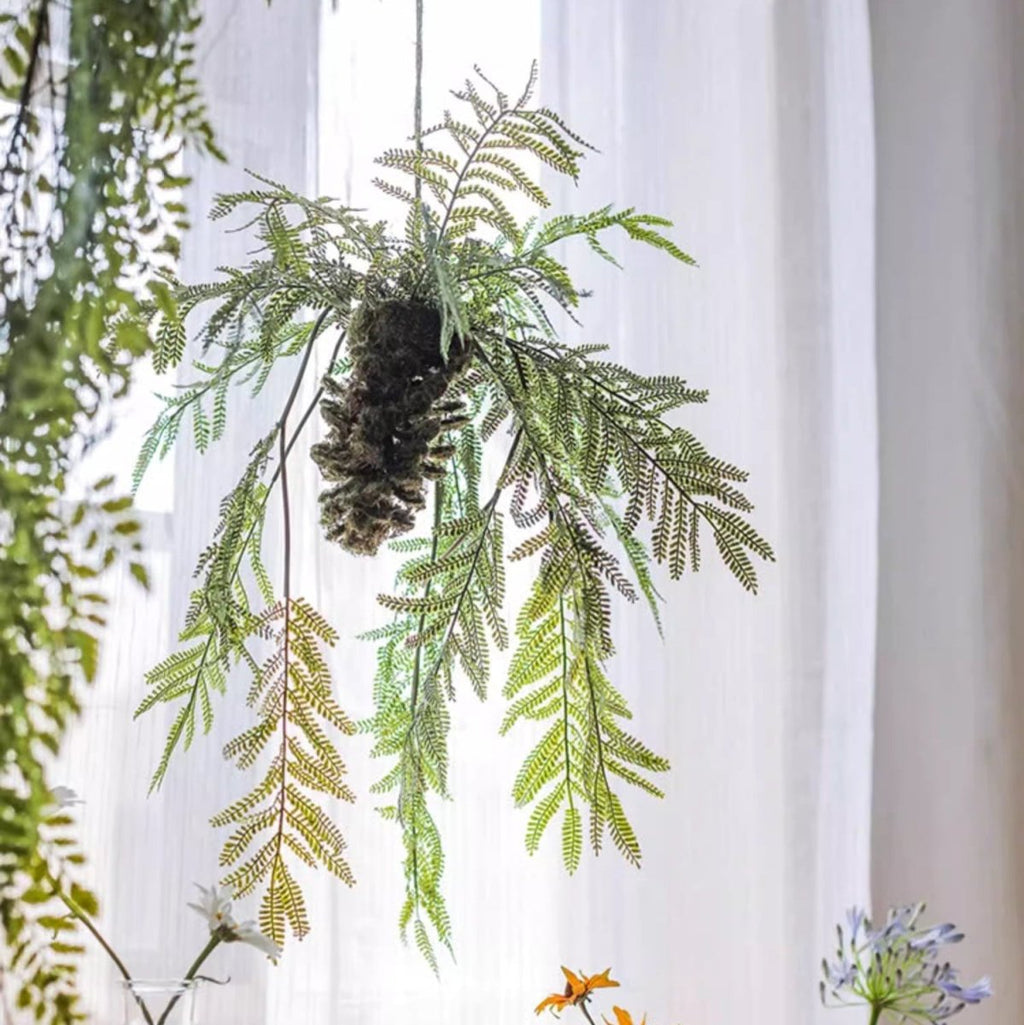 Artificial Fern Hanging Ball Decoration