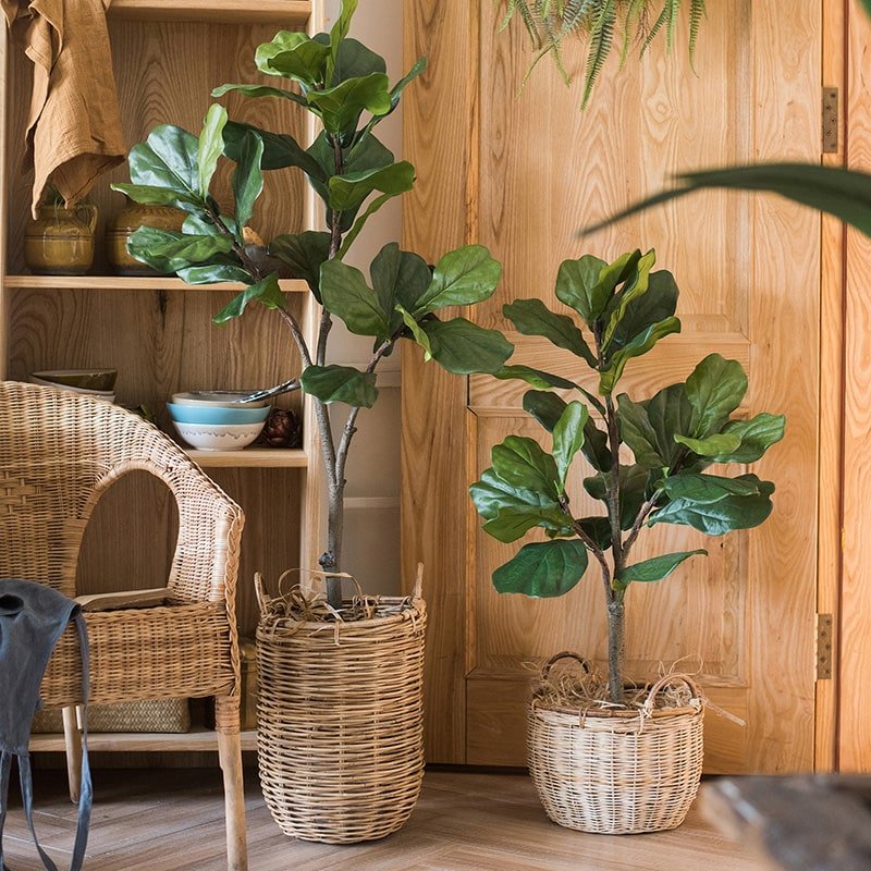 Artificial Tree Fiddle Leaf Tree In Pot
