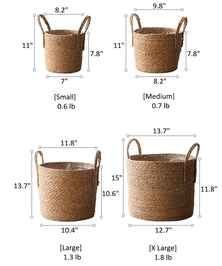 French Country Woven Planter Basket