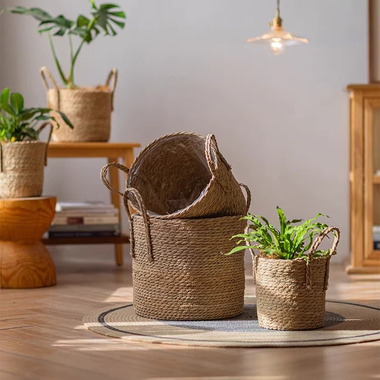French Country Woven Planter Basket